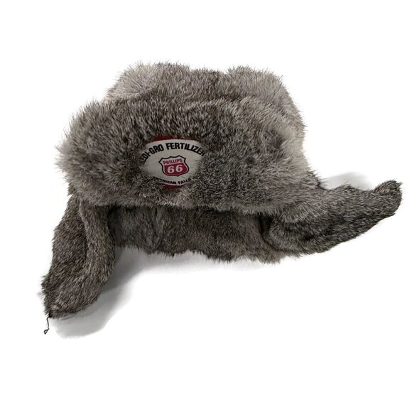 Russian‎ Ushanka Winter Hat Trapper Bomber w/Ear Flaps XL Phillips 66 main image 10